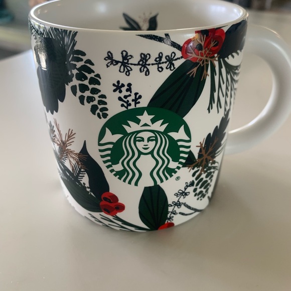 Starbucks 2021 Pinecone and Holly Christmas Mug. - Picture 2 of 5
